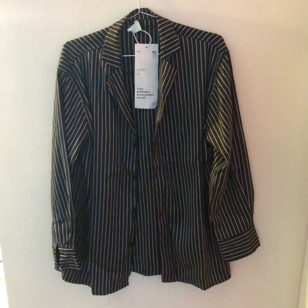 OAORELL - Mens Pinstripe Button Down (NEW) - XL